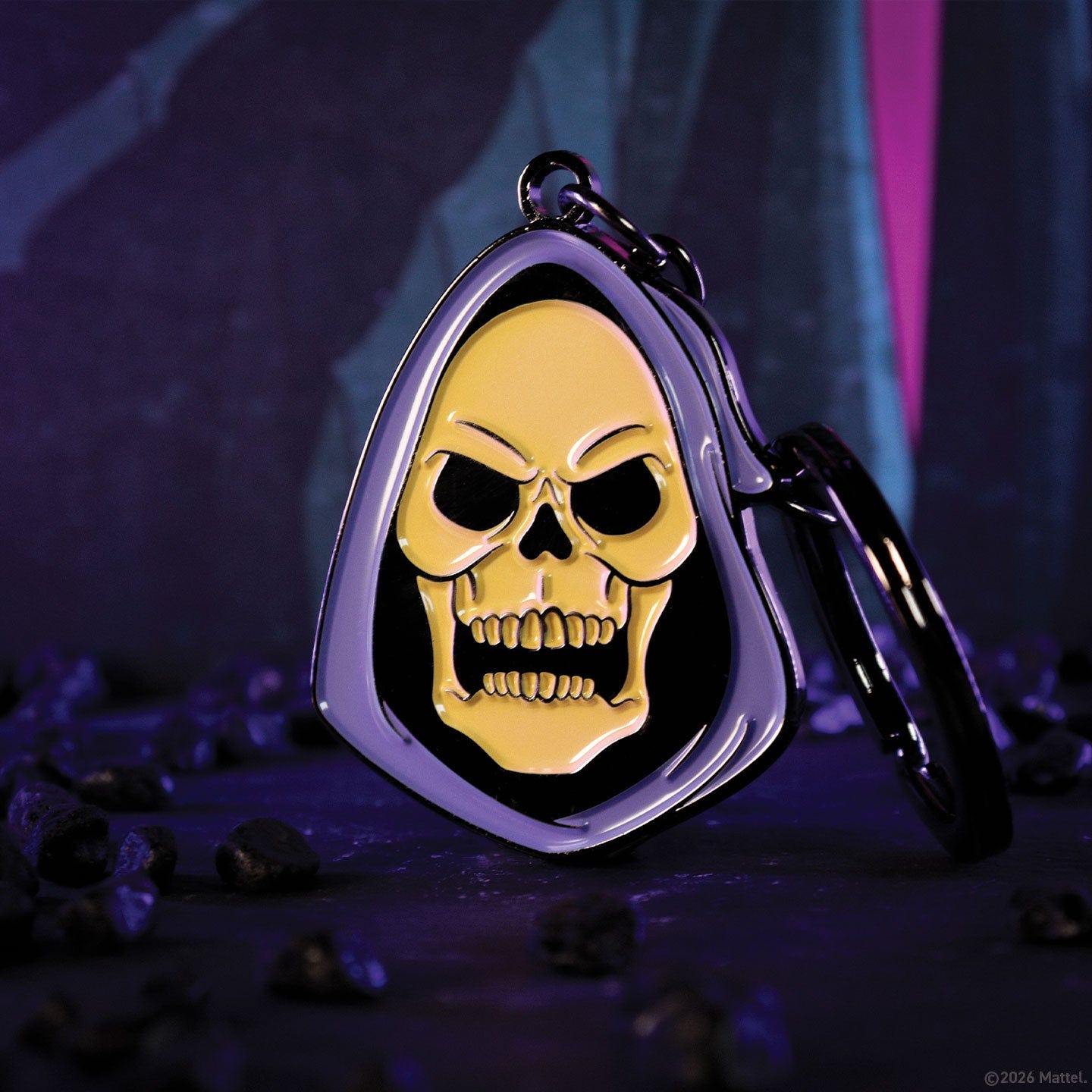 Masters of the Universe Skeletor keyring lifestyle shot