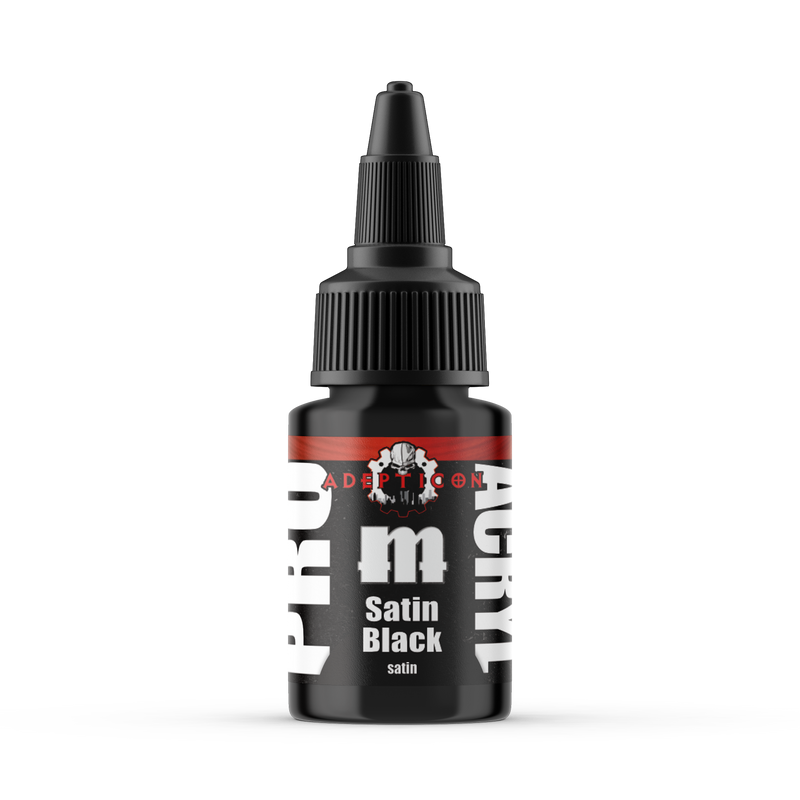 Pro Acryl Signature - Adepticon - Satin Black 22ml - Loaded Dice