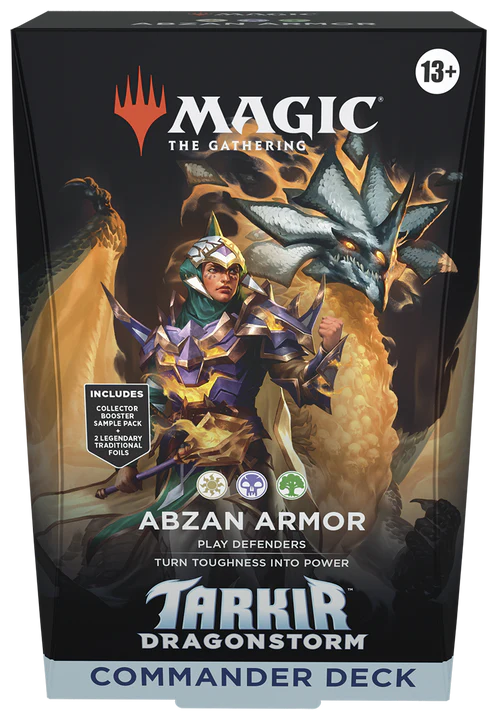 Magic The Gathering: Tarkir Dragonstorm Commander Deck - Abzan Armor - Loaded Dice