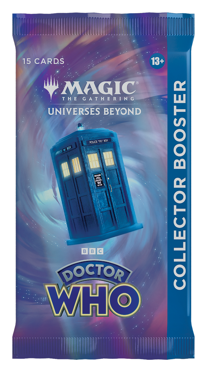 Magic The Gathering - Universes Beyond: Doctor Who Collector Booster Pack - Release Date 13/10/23 - Loaded Dice Barry Vale of Glamorgan CF64 3HD