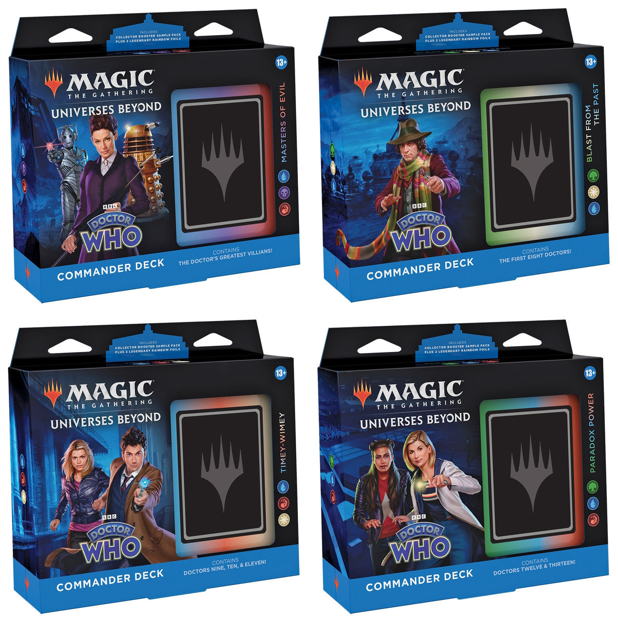 Magic: The Gathering - Universes Beyond: Doctor Who Commander Deck - Release Date 13/10/23 - Loaded Dice Barry Vale of Glamorgan CF64 3HD