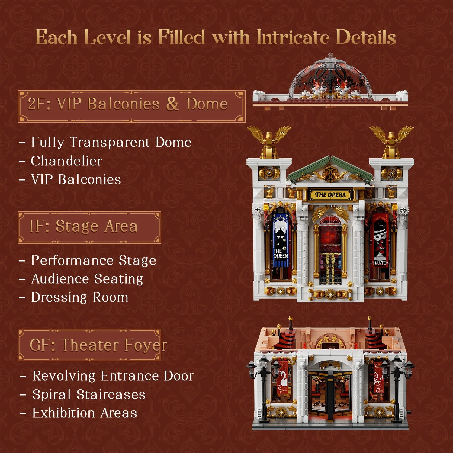 Pantasy The Opera Building - 3518 pcs - PA85019