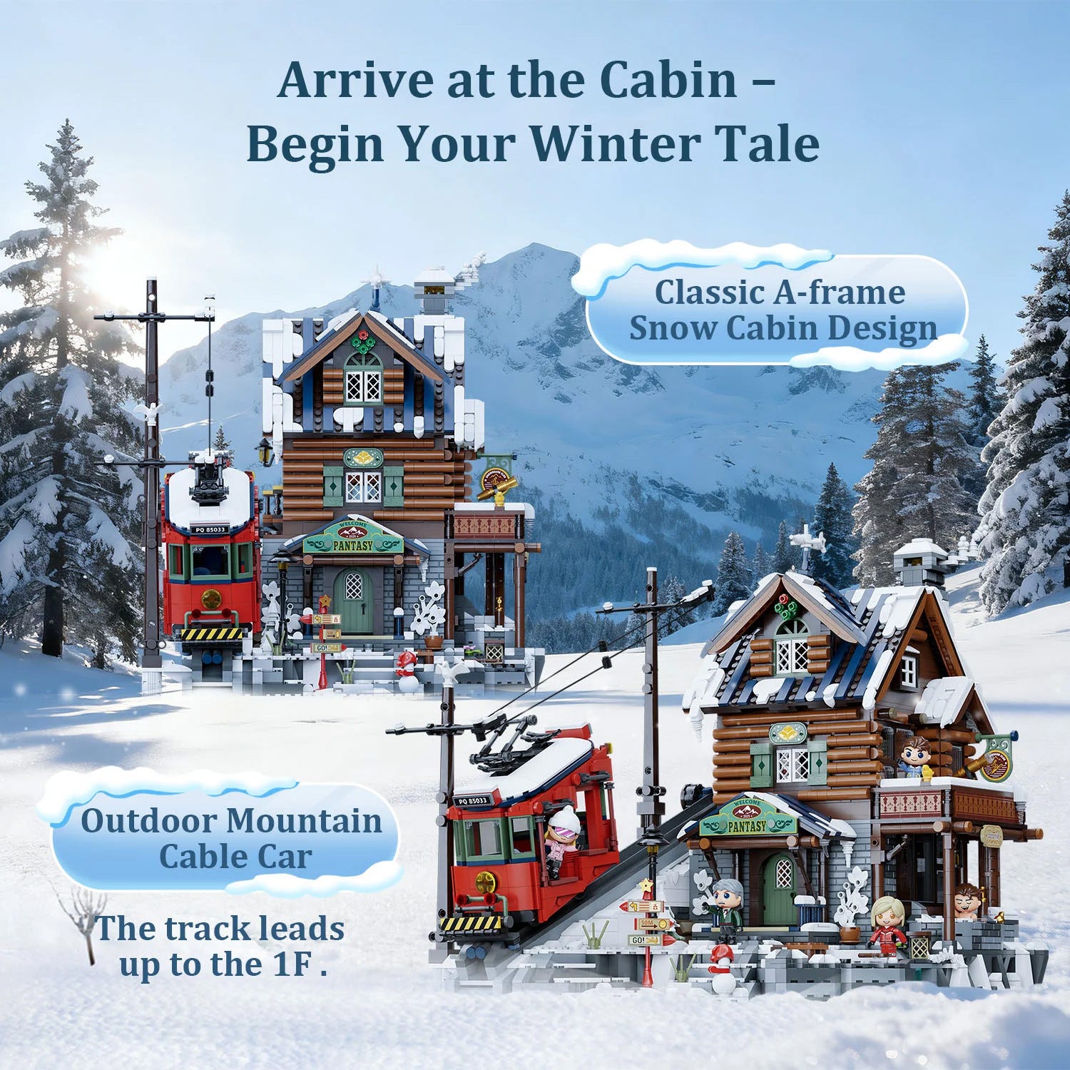 Pantasy Mountain Summit Ski Cabin - 3135 pcs - PA85033