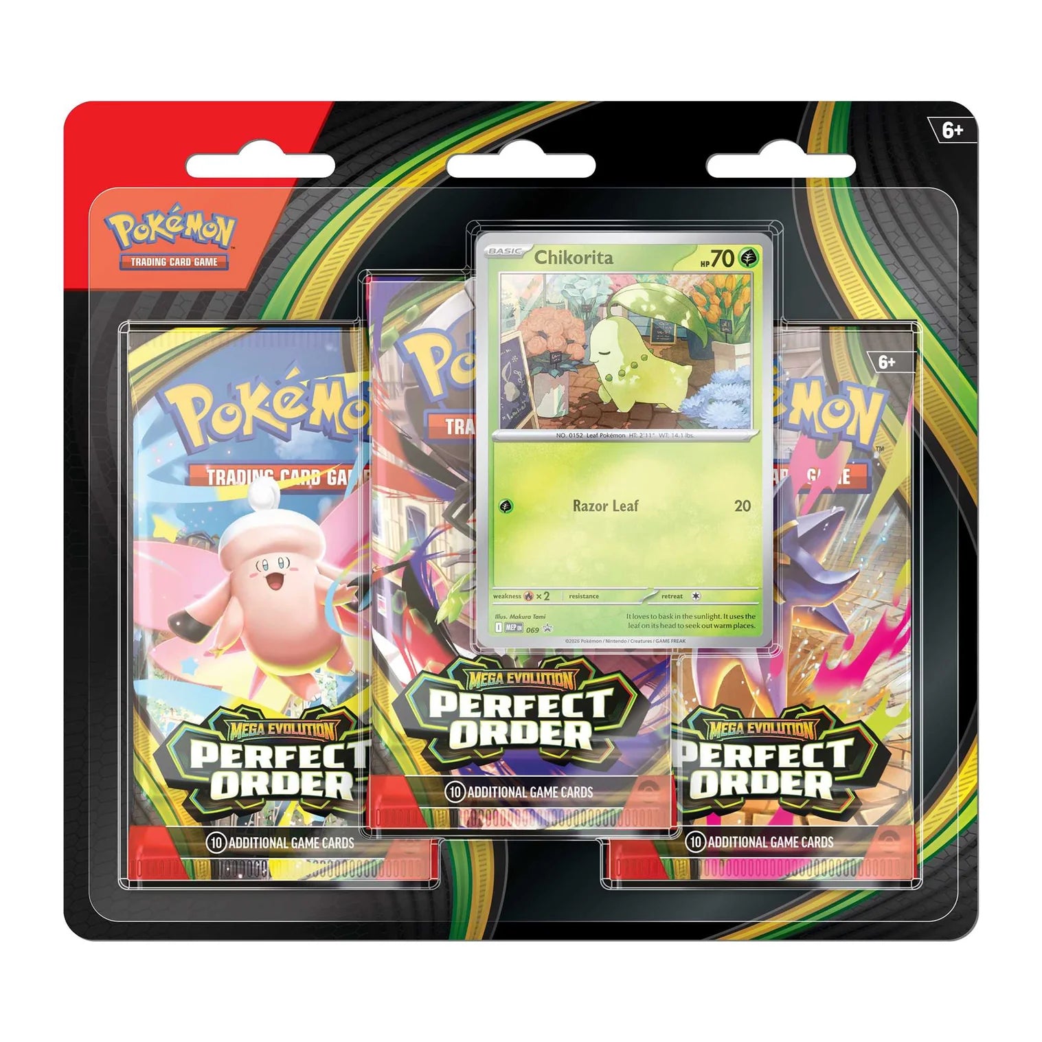 Pokemon TCG: Mega Evolution Perfect Order - 3 Pack - Loaded Dice