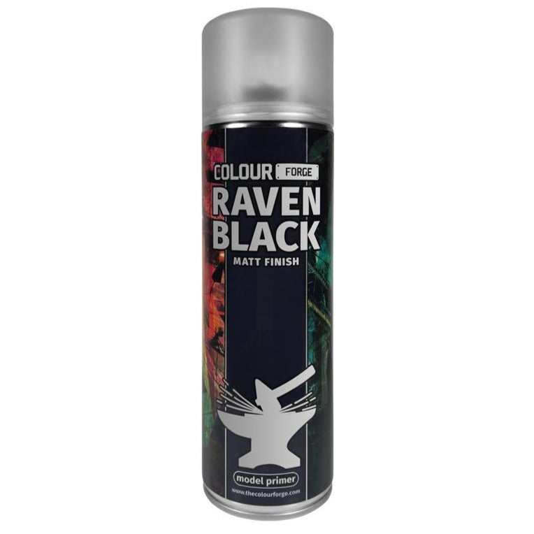 Colour Forge Raven Black Spray (500ml) - Loaded Dice Barry Vale of Glamorgan CF64 3HD