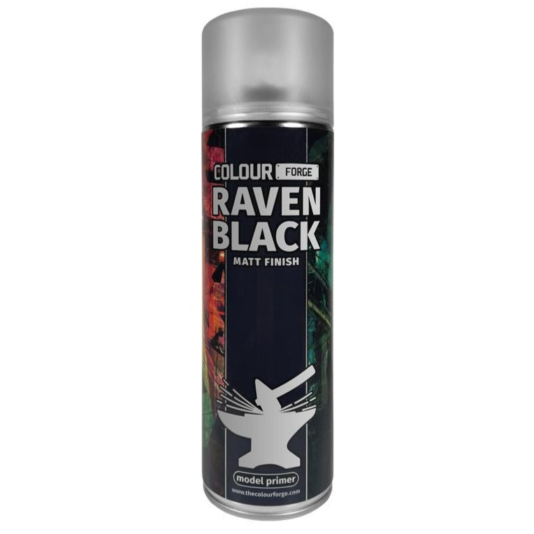 Colour Forge Raven Black Spray (500ml) - Loaded Dice