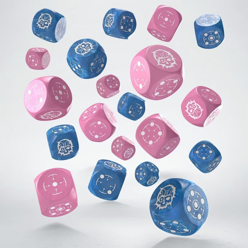 Crosshairs Compact D6: Blue & Pink - Loaded Dice