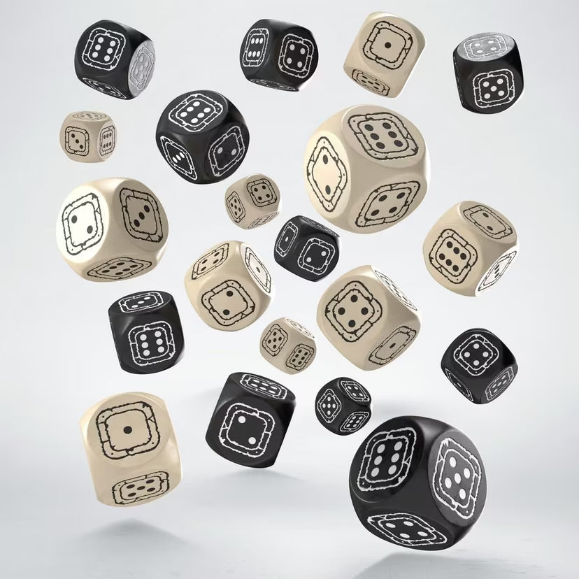 Fortress Compact D6 - Black & Beige - Loaded Dice
