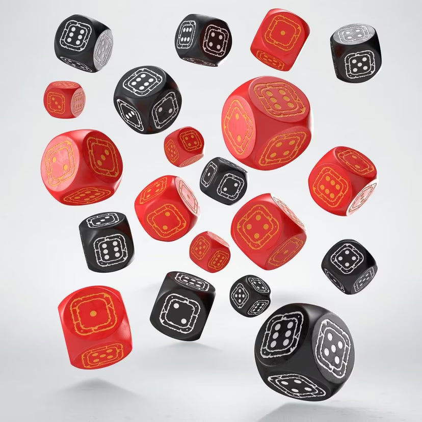 Fortress Compact D6 - Black & Red - Loaded Dice