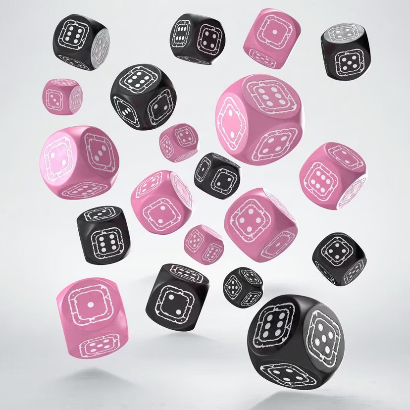Fortress Compact D6 - Black & Pink - Loaded Dice