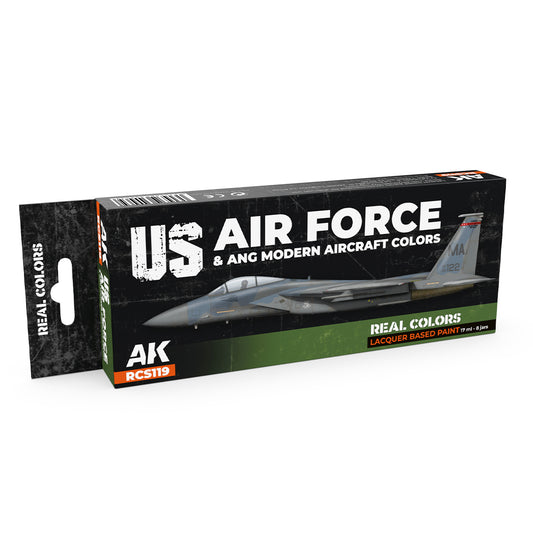 AK Interactive Real Colors - US Air Force & ANG Modern Aircraft Colors Set (RCS119) - Loaded Dice