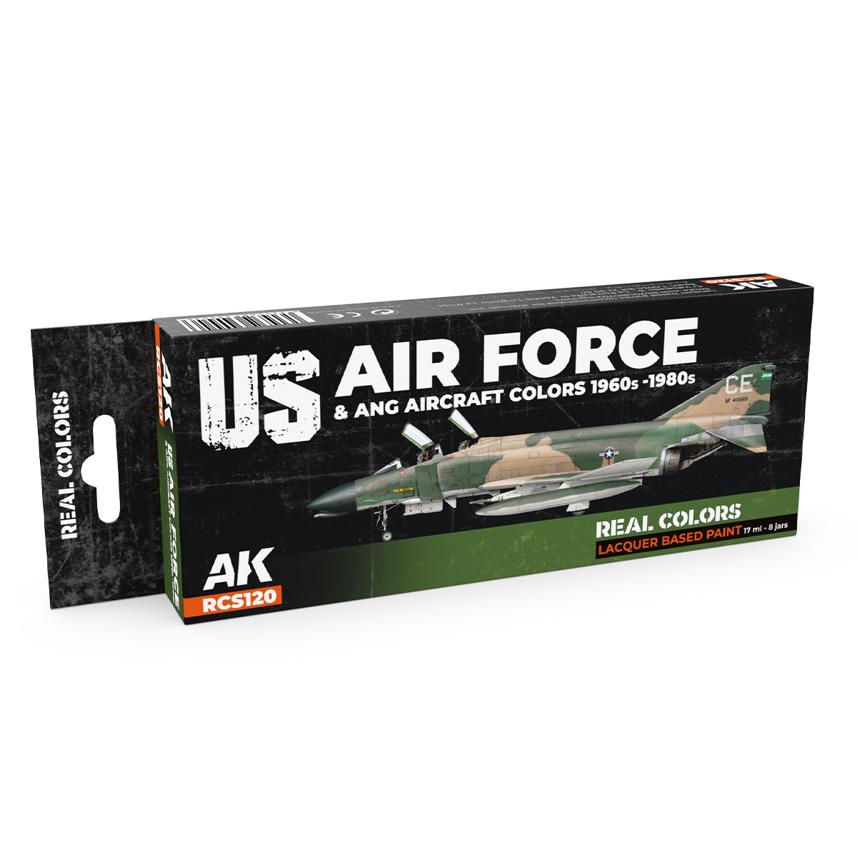 AK Interactive Real Colors - US Air Force & ANG Aircraft 1960s-1980s Set (RCS120) - Loaded Dice