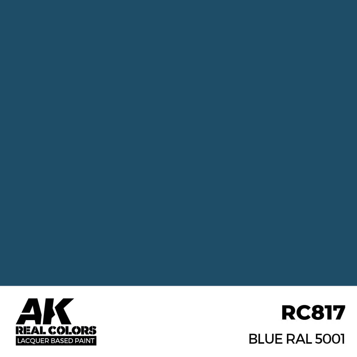AK Interactive Real Colors - Blue RAL 5001 17ml. (RC817) - Loaded Dice
