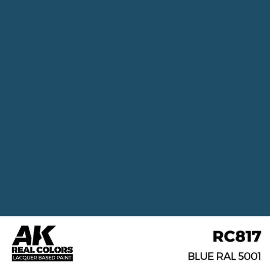 AK Interactive Real Colors - Blue RAL 5001 17ml. (RC817) - Loaded Dice