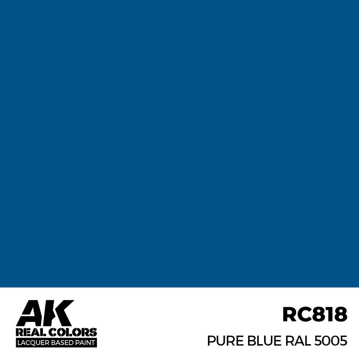 AK Interactive Real Colors - Pure Blue RAL 5005 17ml. (RC818) - Loaded Dice