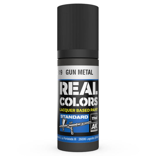 AK Interactive Real Colors - Gun Metal 17ml. (RC819) - Loaded Dice