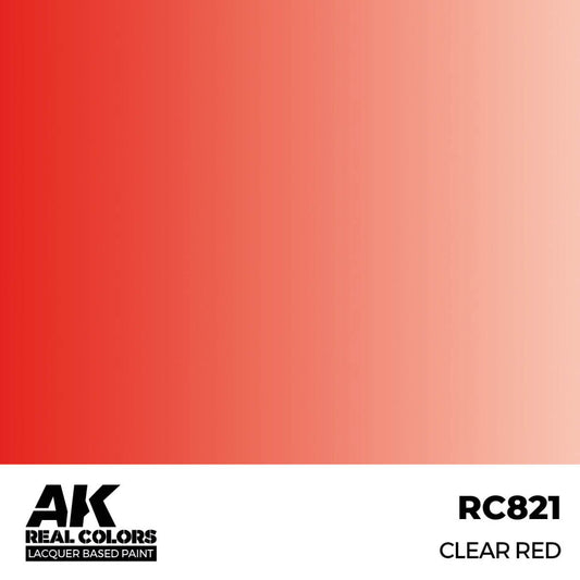 AK Interactive Real Colors - Clear Red 17ml. (RC821) - Loaded Dice