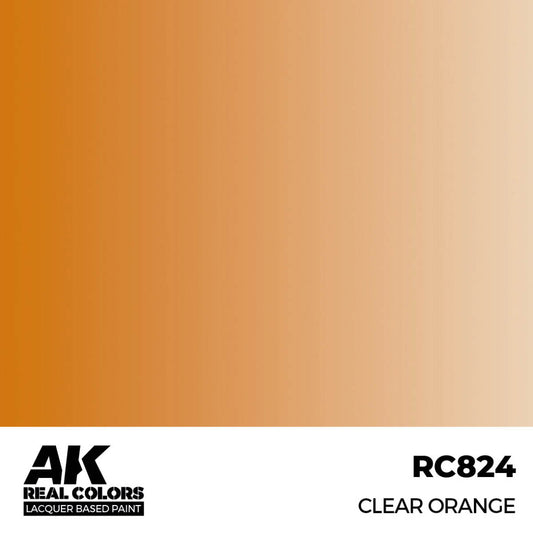 AK Interactive Real Colors - Clear Orange 17ml. (RC824) - Loaded Dice
