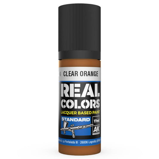 AK Interactive Real Colors - Clear Orange 17ml. (RC824) - Loaded Dice