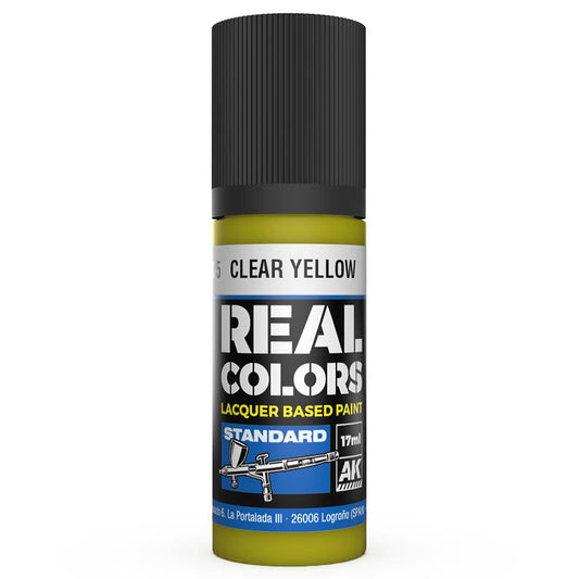 AK Interactive Real Colors - Clear Yellow 17ml. (RC825) - Loaded Dice