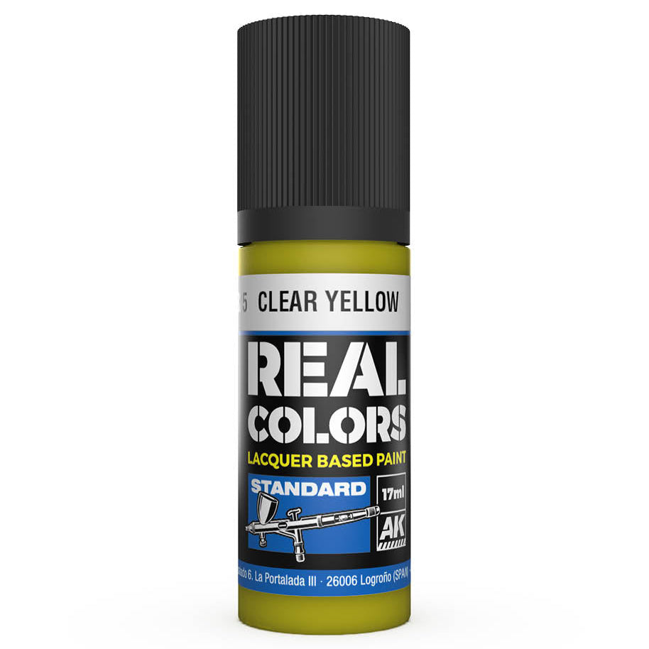 AK Interactive Real Colors - Clear Yellow 17ml. (RC825) - Loaded Dice