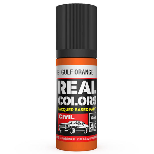 AK Interactive Real Colors - GULF Orange 17ml. - Loaded Dice