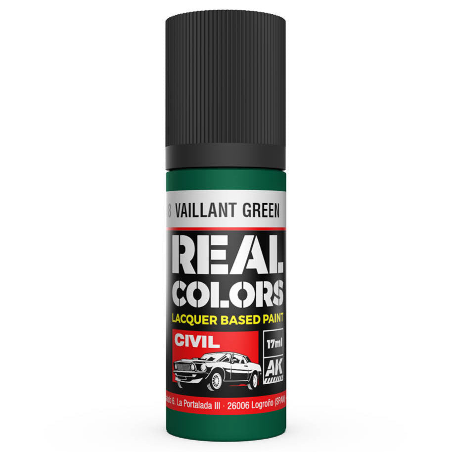 AK Interactive Real Colors - Vaillant Green 17ml. - Loaded Dice