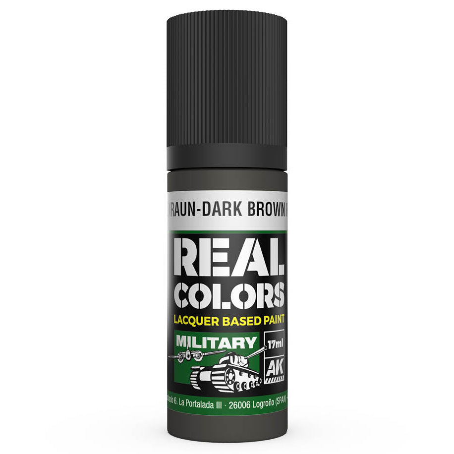 AK Interactive Real Colors - Dunkelbraun-Dark Brown RAL 7017