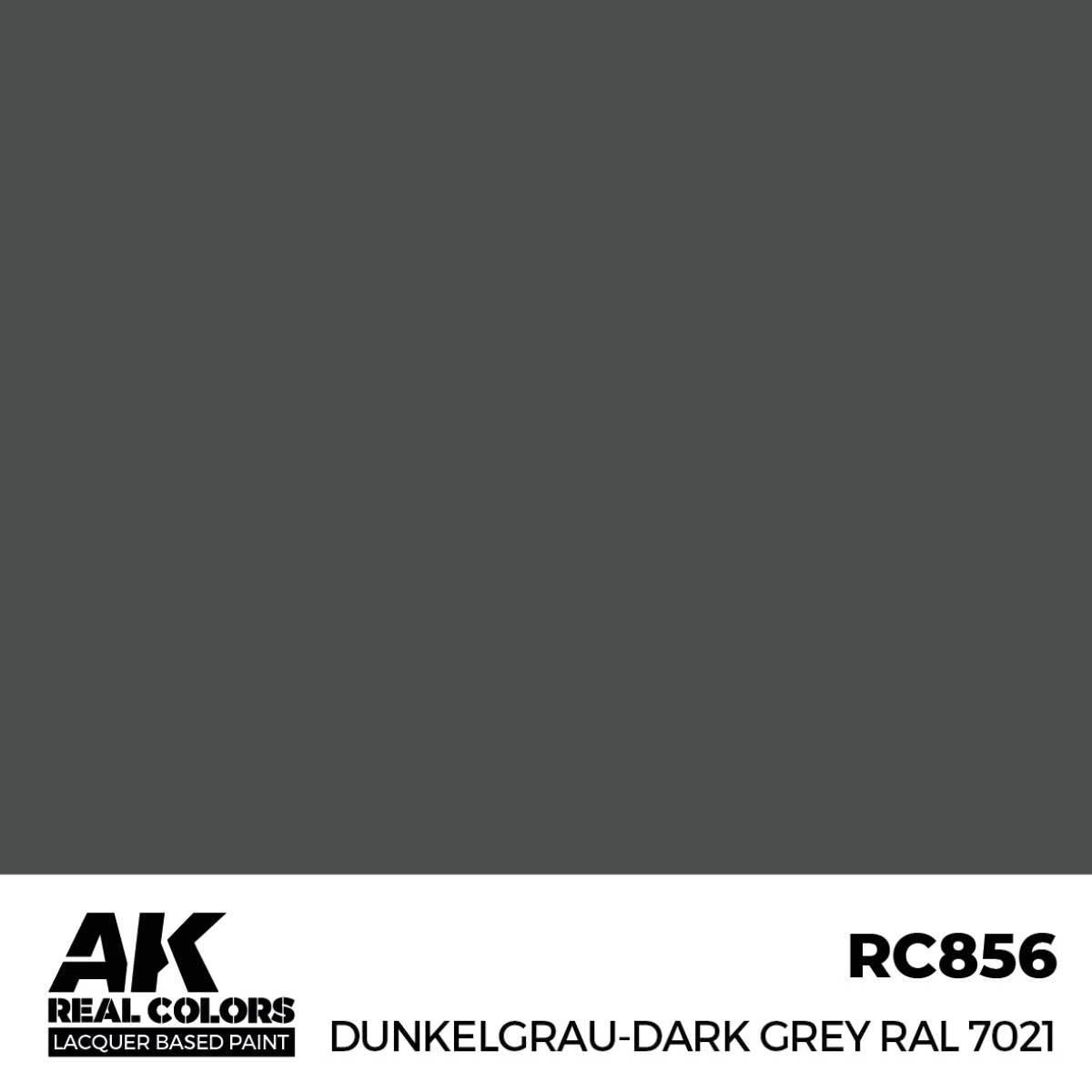 AK Interactive Real Colors - Dunkelgrau-Dark Grey RAL 7021