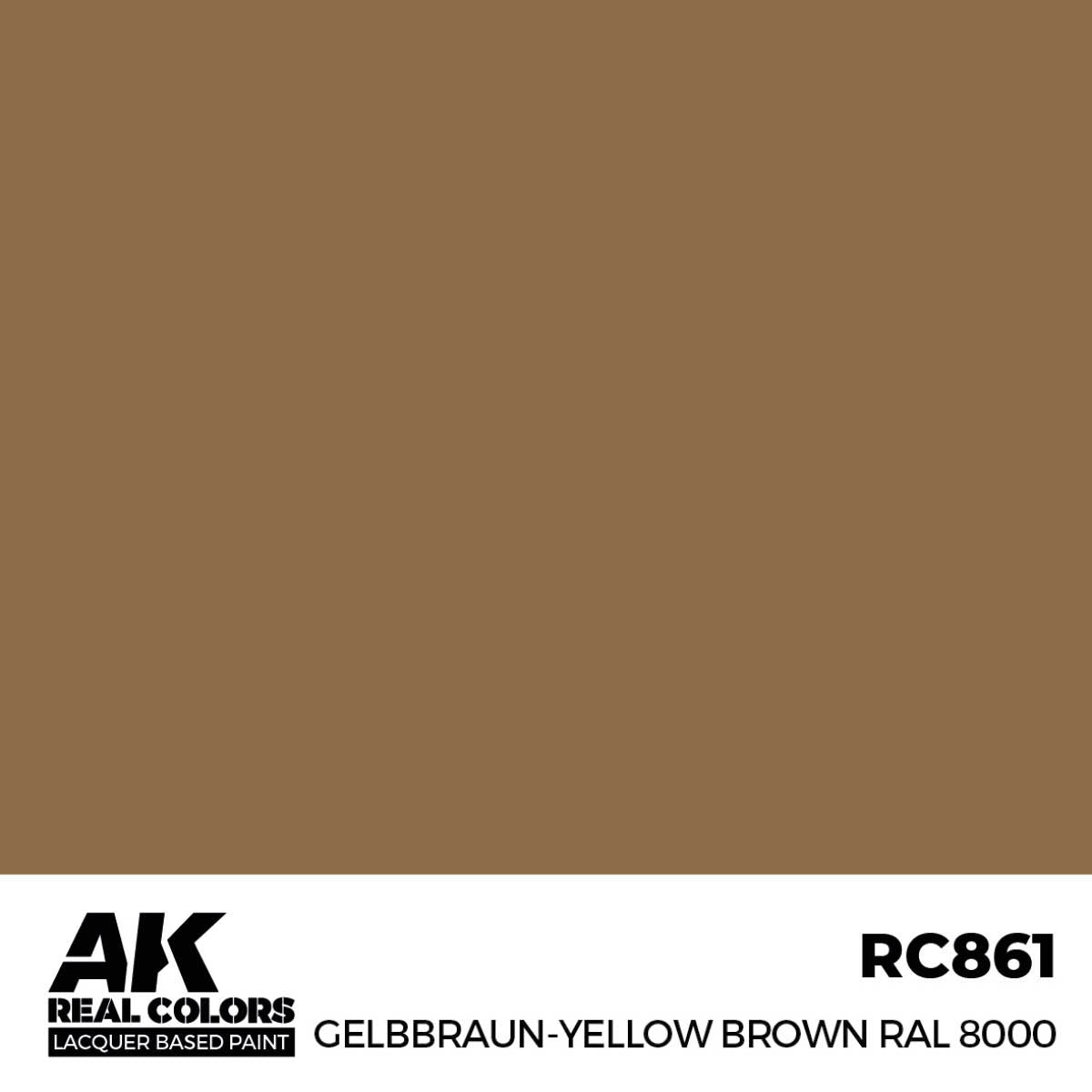 AK Interactive Real Colors - Gelbbraun-Yellow Brown RAL 8000