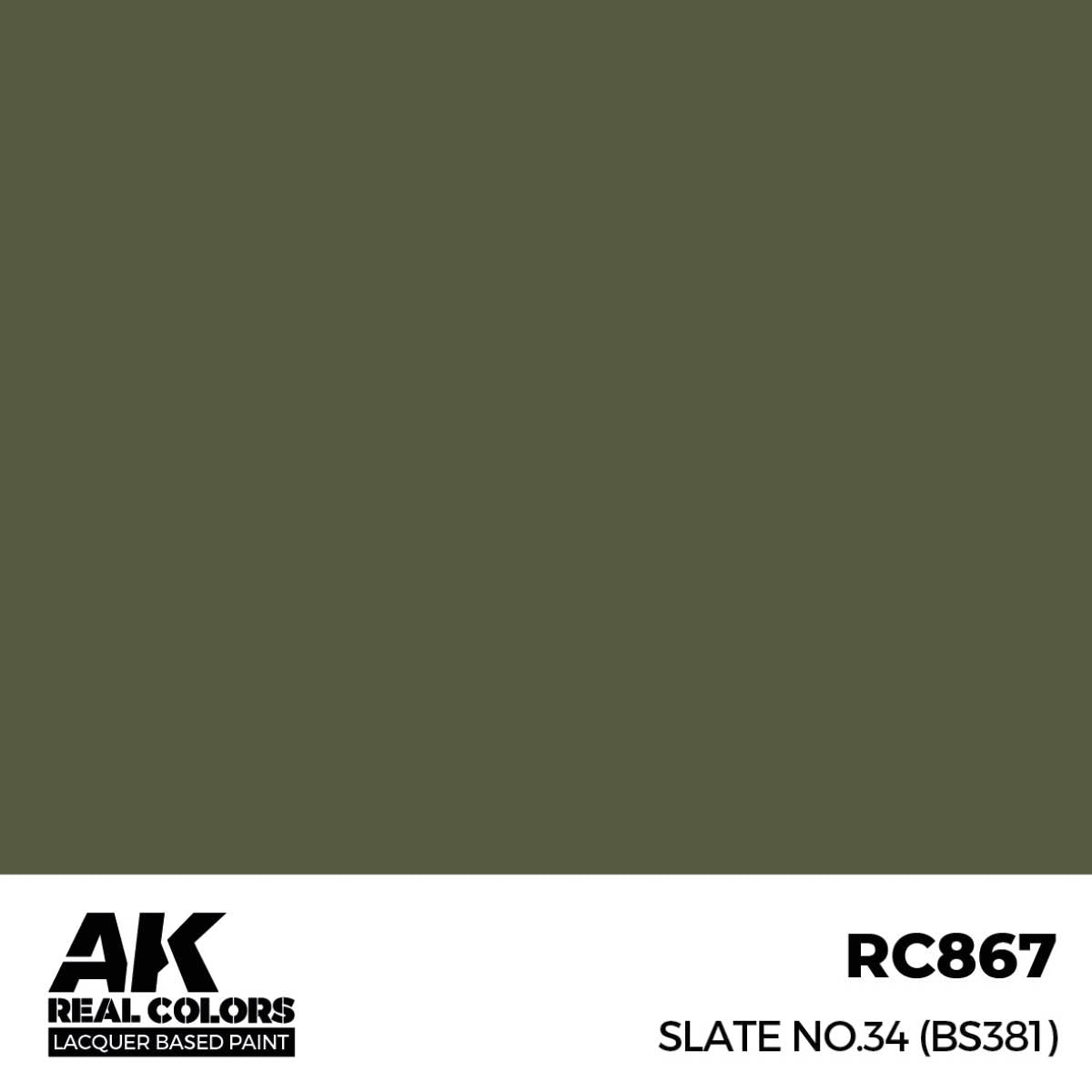 AK Interactive Real Colors - Slate No.34 (BS381)