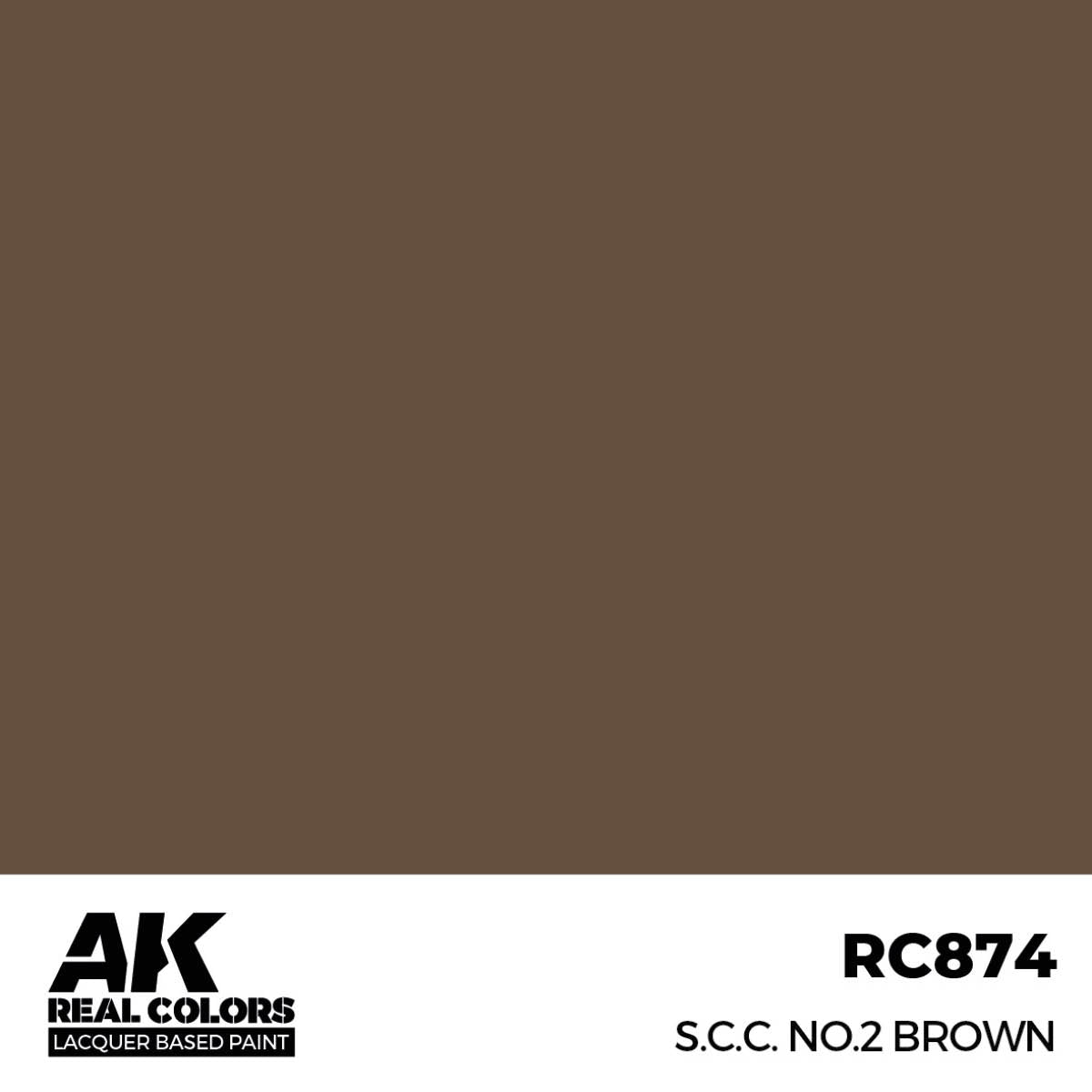 AK Interactive Real Colors - S.C.C. No.2 Brown
