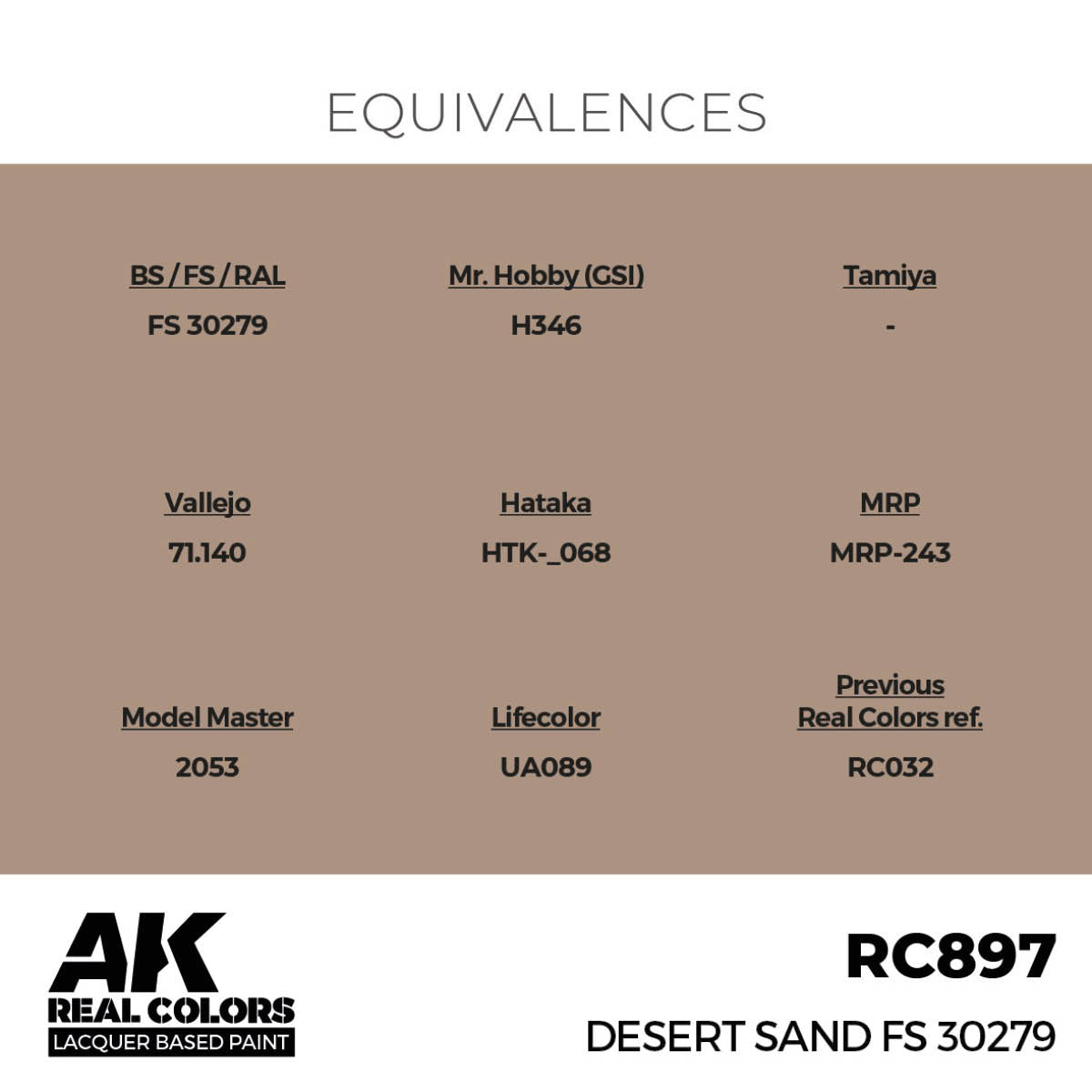 AK Interactive Real Colors - Desert Sand FS 30279