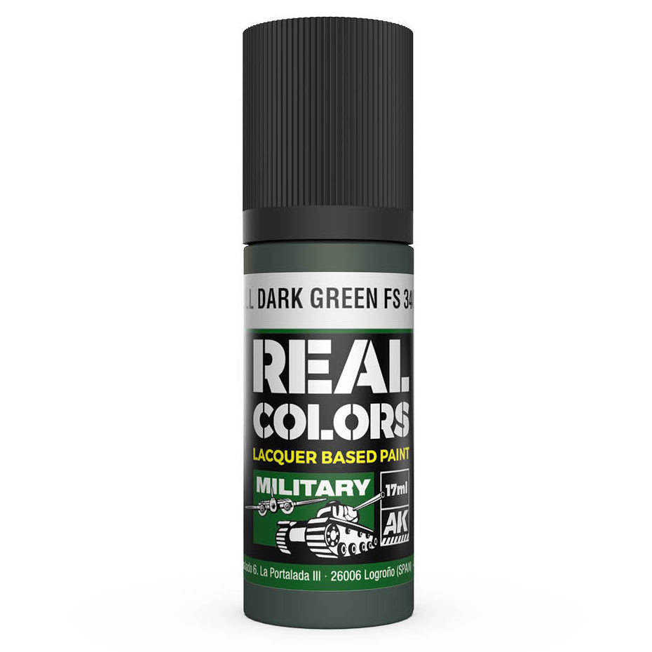 AK Interactive Real Colors - Dull Dark Green FS 34092