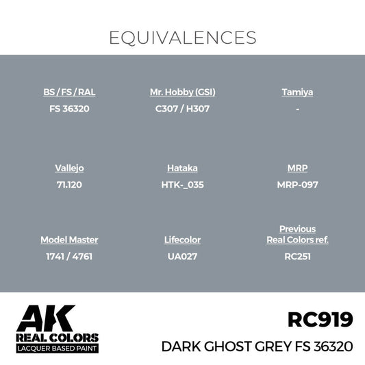 AK Interactive Real Colors - Dark Ghost Grey FS 36320 - Loaded Dice