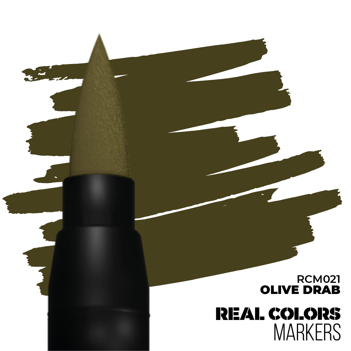 AK Interactive Real Colors Marker - Olive Drab (RCM021) - Loaded Dice