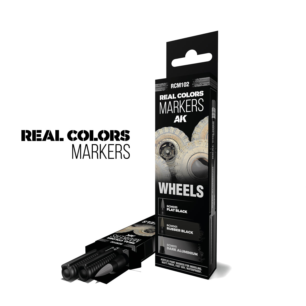 AK Interactive Real Colors Markers - Wheels Set (RCM102) - Loaded Dice