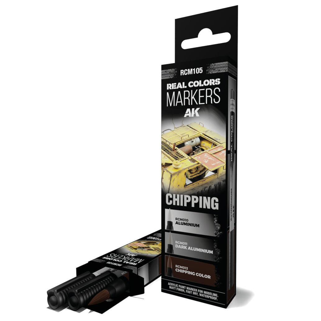 AK Interactive Real Colors Markers - Chipping Set (RCM105) - Loaded Dice