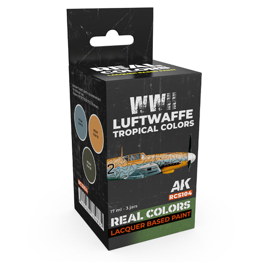 AK Interactive Real Colors - WWII Luftwaffe Tropical Set (RCS104) - Loaded Dice