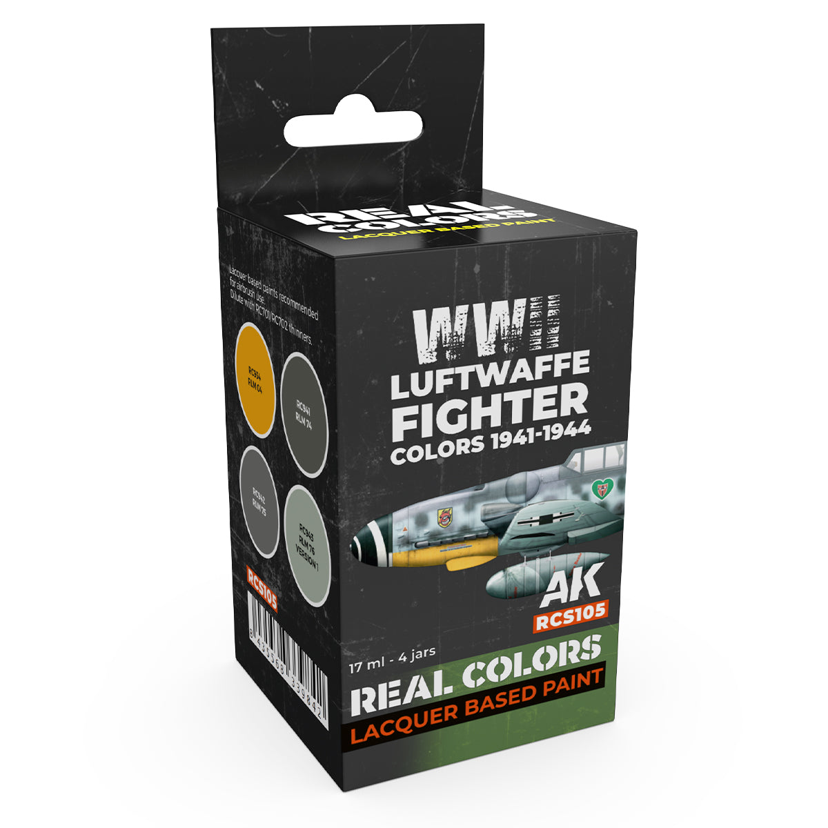 AK Interactive Real Colors - Luftwaffe Fighter Colors 1941-1944 Set (RCS105) - Loaded Dice