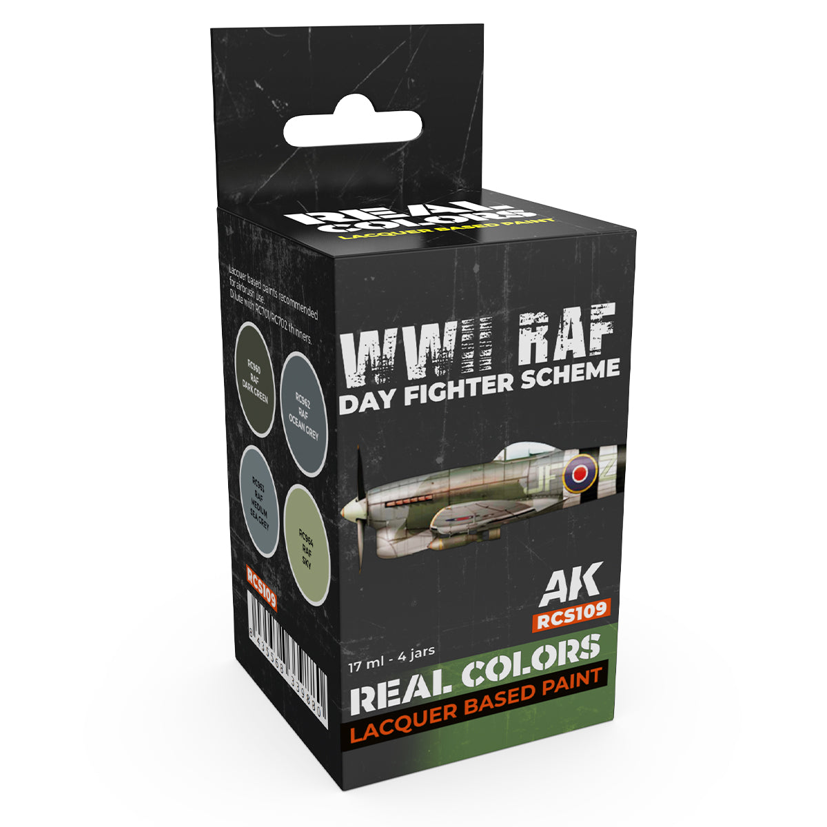 AK Interactive Real Colors - WWII RAF Day Fighter Scheme Set (RCS109) - Loaded Dice