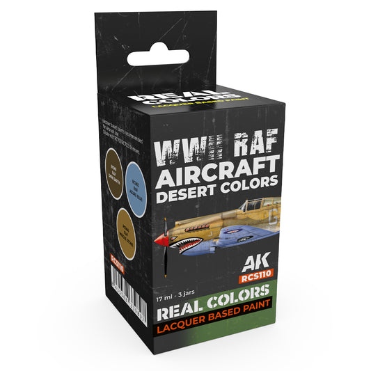 AK Interactive Real Colors - WWII RAF Aircraft Desert Set (RCS110) - Loaded Dice