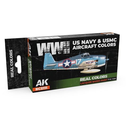 AK Interactive Real Colors - WWII US Navy & USMC Aircraft Set (RCS111) - Loaded Dice