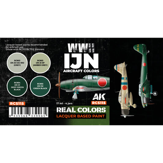 AK Interactive Real Colors - WWII IJN Aircraft Set (RCS115) - Loaded Dice