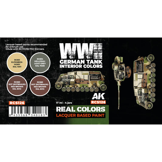 AK Interactive Real Colors - WWII German Tank Interior Set (RCS126) - Loaded Dice
