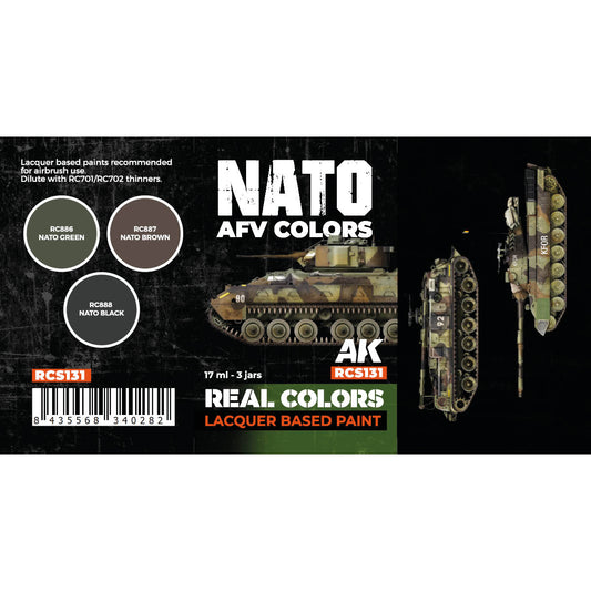 AK Interactive Real Colors - NATO AFV Colors Set (RCS131) - Loaded Dice