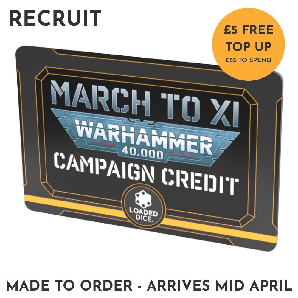 March to XI - 'Campaign Credit' Card - Loaded Dice
