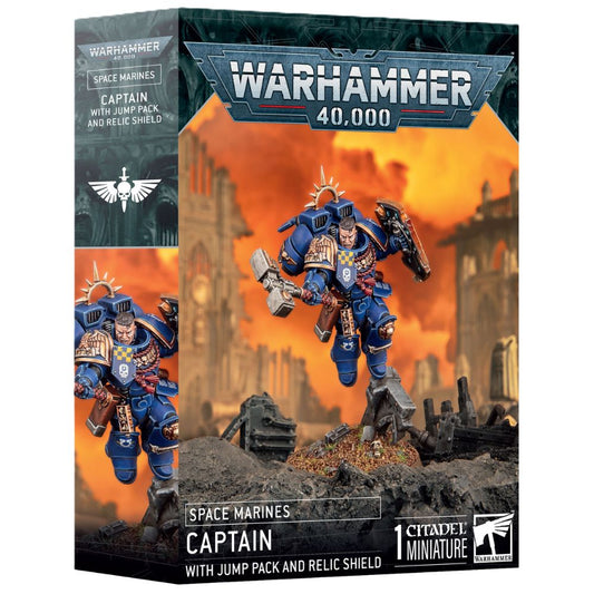 Space Marines: Captain with Jump Pack & Relic Shield - Loaded Dice