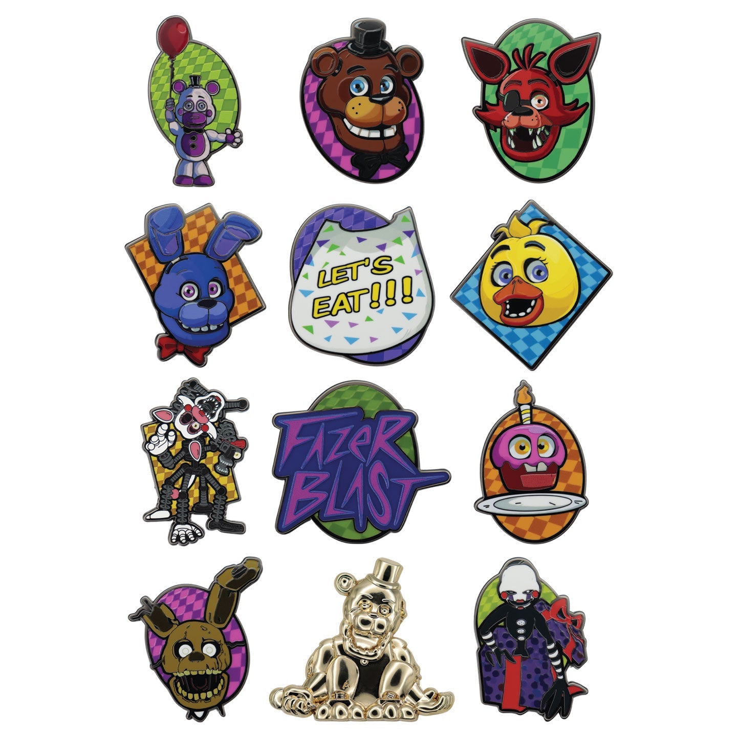 Five Nights at Freddy's Mystery Pin Badge Blind Boxes - Loaded Dice
