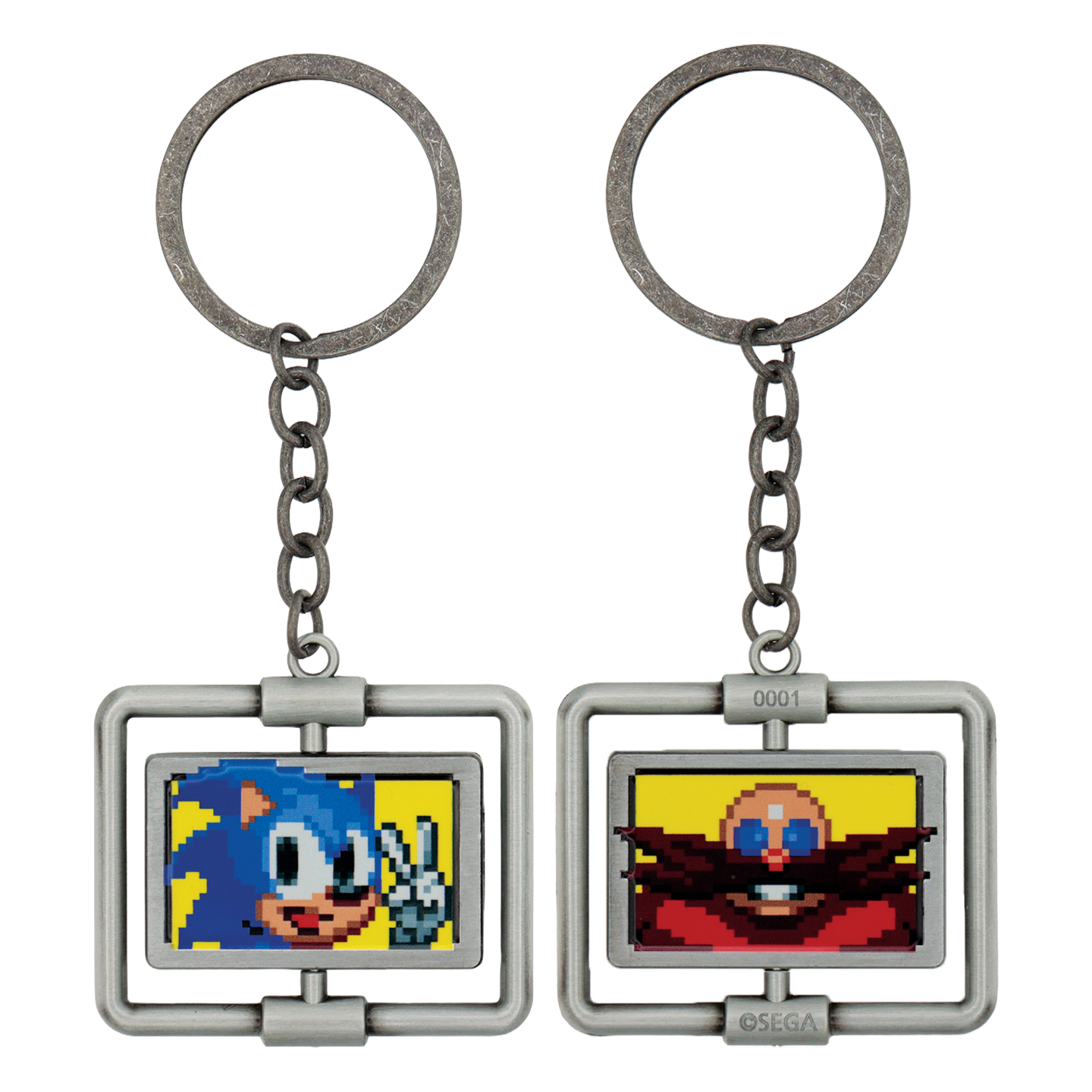 Sonic The Hedgehog – Spinning Keyring - Loaded Dice